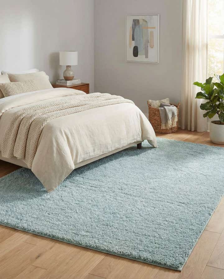 8' x 10' Soft Solid Shag Rug