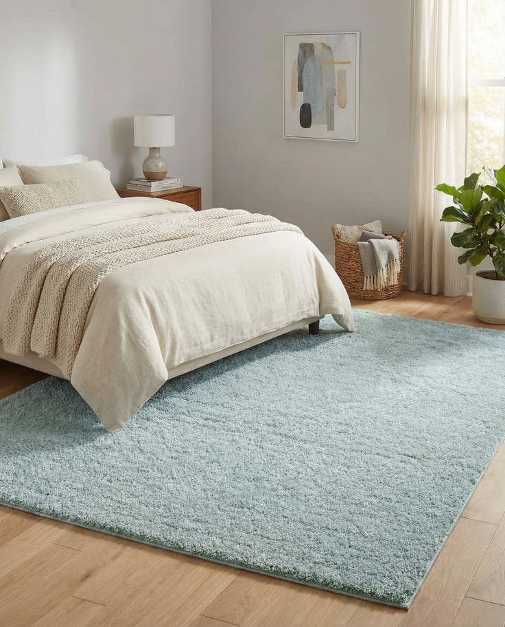 Detail image of 8' x 10' Soft Solid Shag Rug