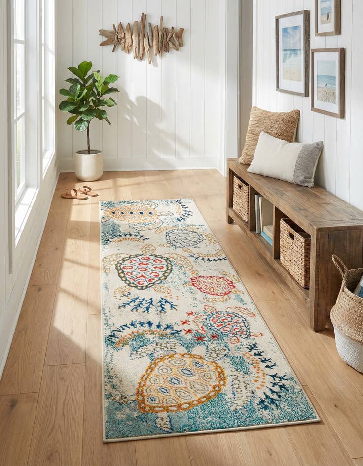Detail image of 2' 2 x 6' 9 Washable Amalfi Runner Rug