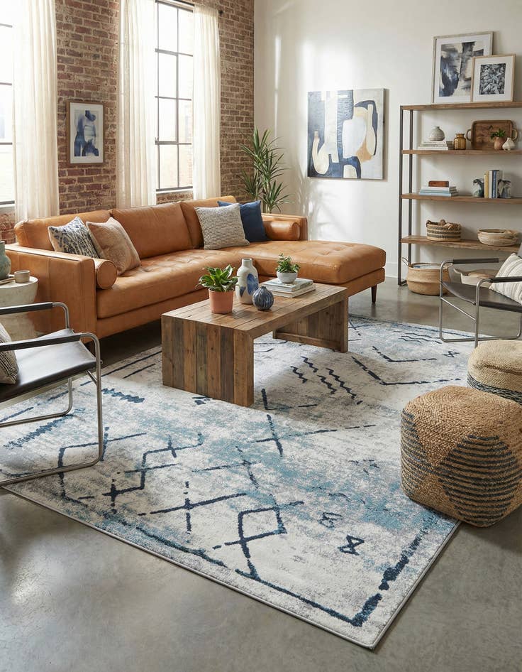 Detail image of 7' 10 x 10' Kamala Washable Rug