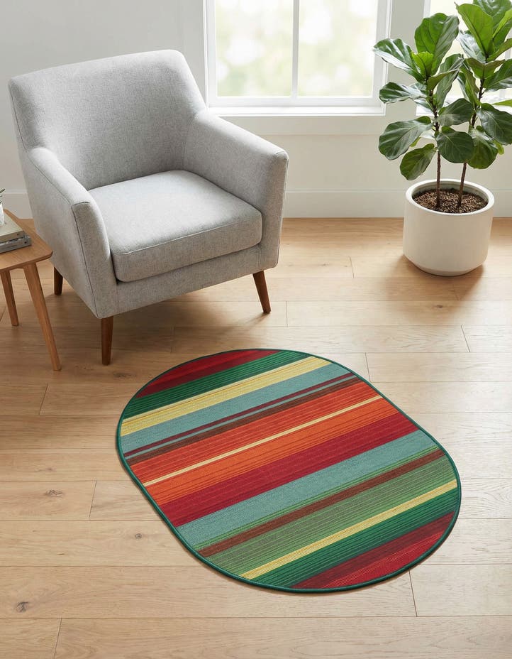 2' 2 x 3' Easy-Clean Modern Indoor / Outdoor...