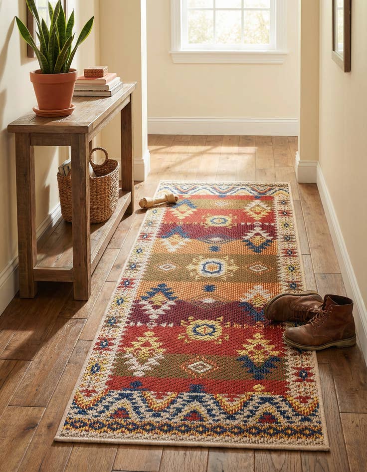 Detail image of 2' x 5' Easy-Clean Baja Indoor / Outdoor Runner Rug