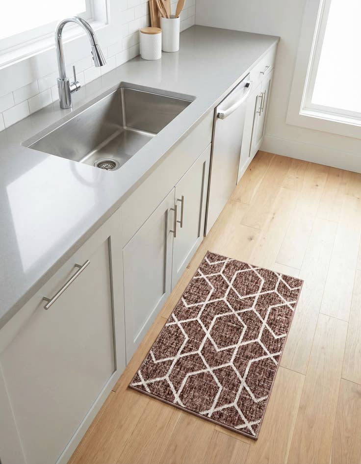 Detail image of  2' x 3' Eco Trellis Rug