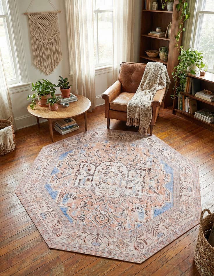 Detail image of 7' 6 x 7' 6 Timeless Octagon Rug