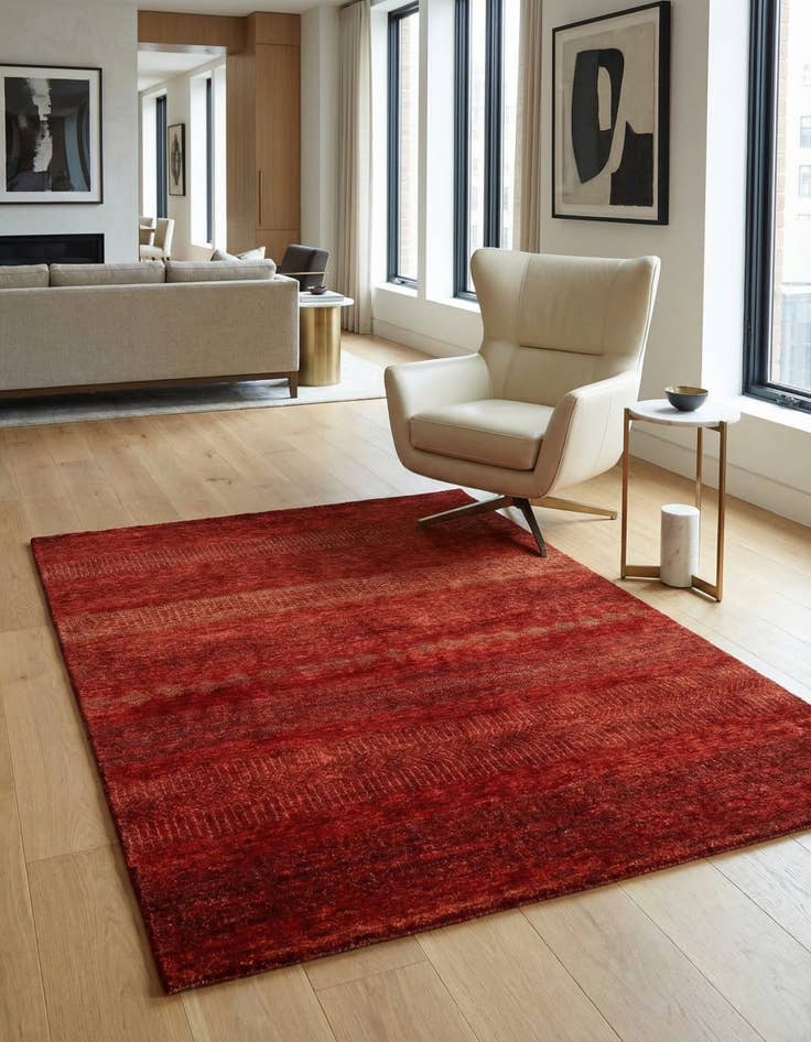 Detail image of 4' 7 x 6' 6 Juma Wool Rug