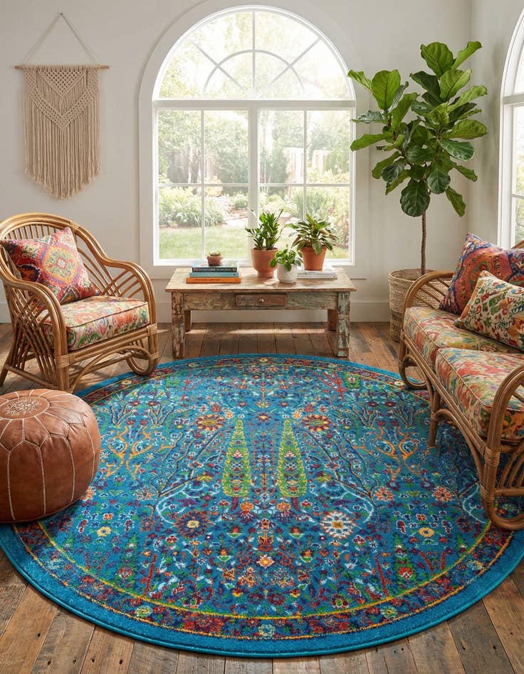 Detail image of 6' x 6' Calypso Round Rug