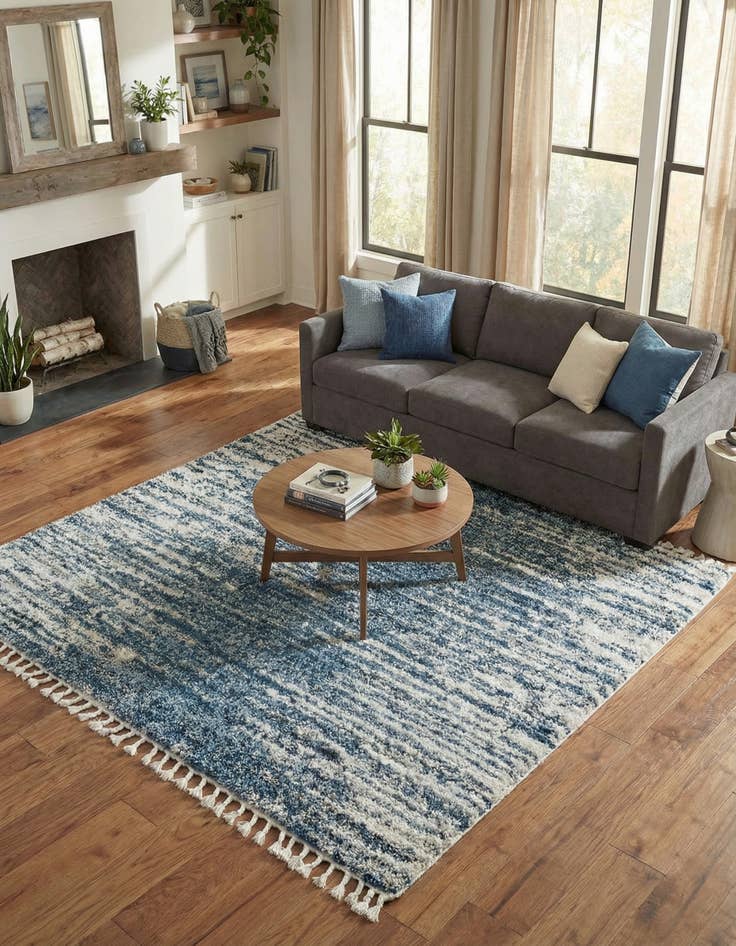 Detail image of 7' 10 x 7' 10 Serenity Shag Square Rug