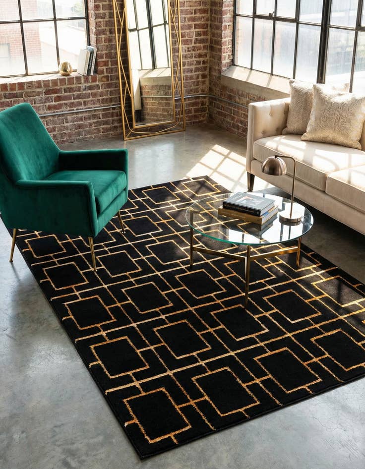 Detail image of  4' x 6'  Marilyn Monroe&trade; Glam Deco Rug