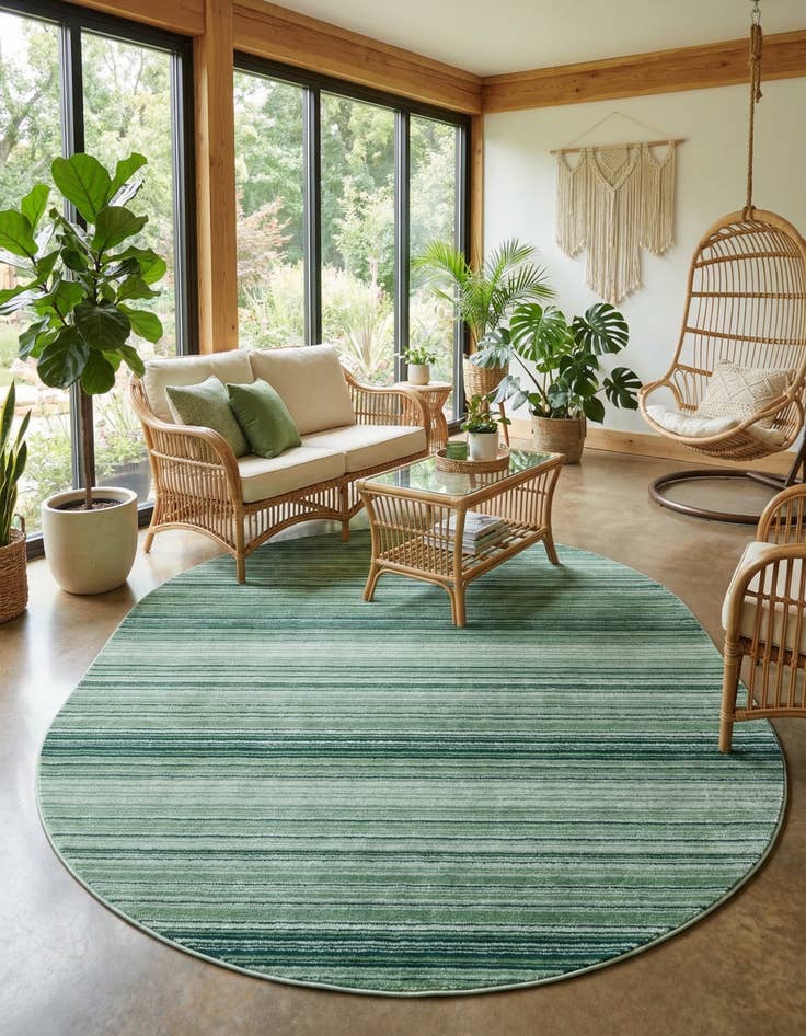 Detail image of 7' 10 x 10' 2 Gemstone Oval Rug