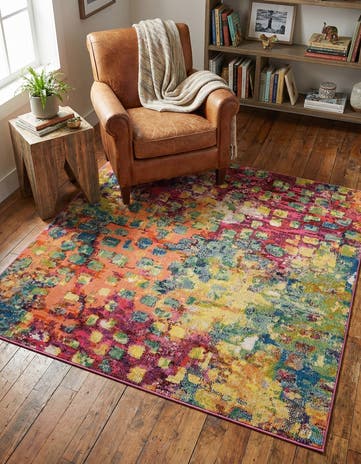 Washable Sevilla Square Rug