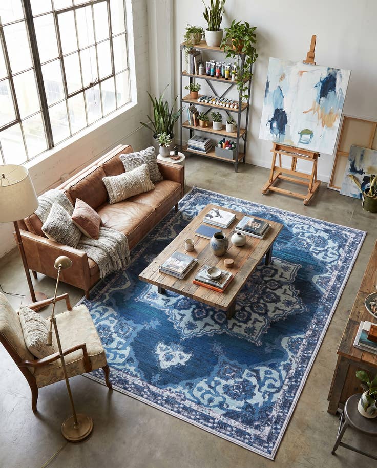 Detail image of 10' 6 x 14' Washable Renaissance Rug
