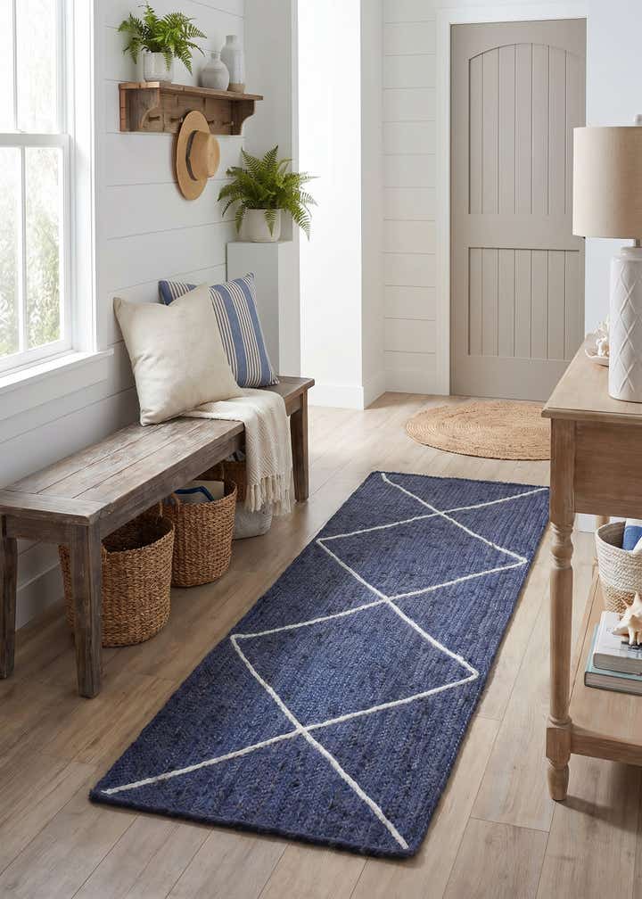 2' 2 x 6' 1 Handmade Braided Jute Runner Rug