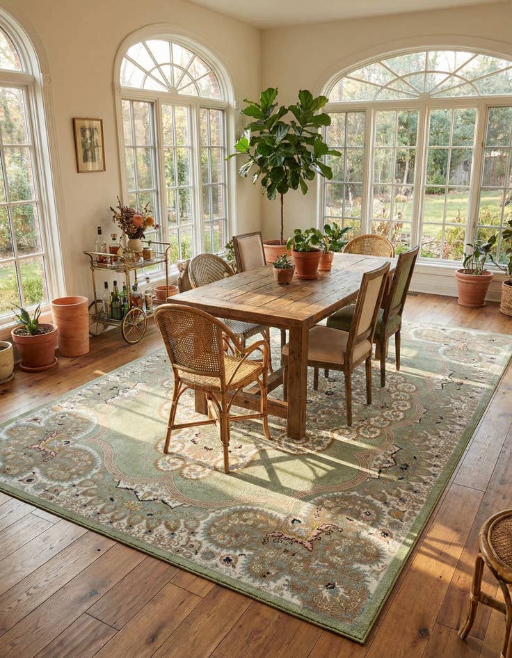 Detail image of 9' x 12' Kamala Washable Rug