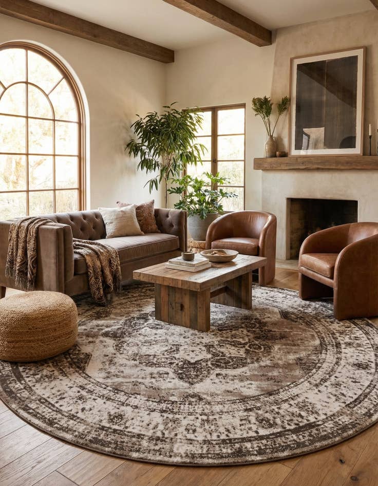 Detail image of 10' x 10' Monte Carlo Round Rug