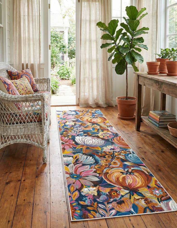Detail image of 2' x 8' Blossom Runner Rug