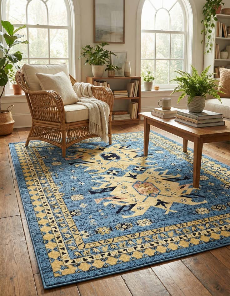 Detail image of 7' 10 x 10' Heris Rug