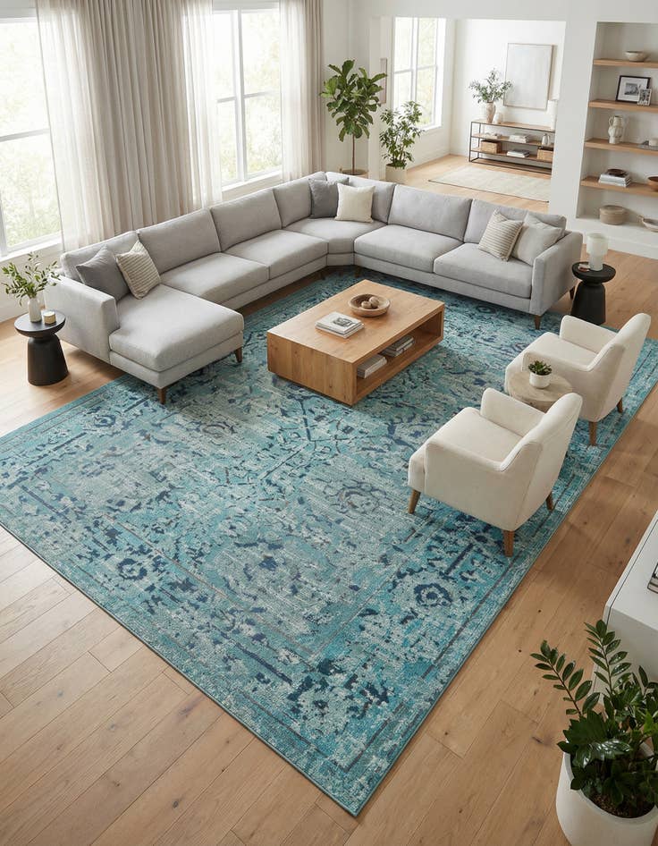 Detail image of 10' 6 x 16' 5  Washable Palazzo Rug