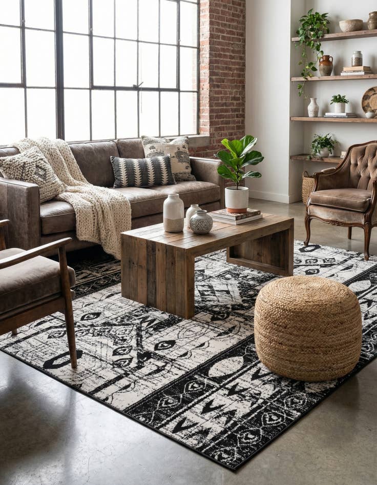 Detail image of 7' 10 x 7' 10 Oregon Square Rug