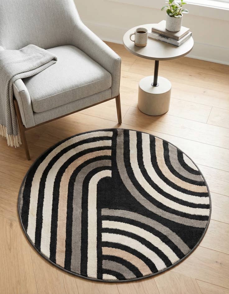 Detail image of 3' x 3' Charlotte Round Rug