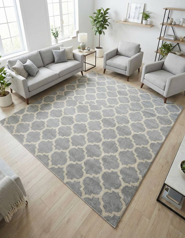 Detail image of 10' x 10' Trellis Square Rug