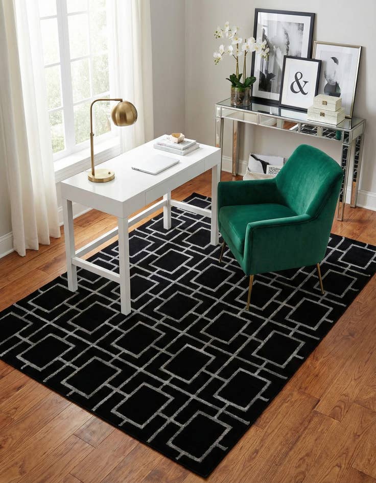 Detail image of 5' 3 x 7' Marilyn Monroe&trade; Glam Deco Rug