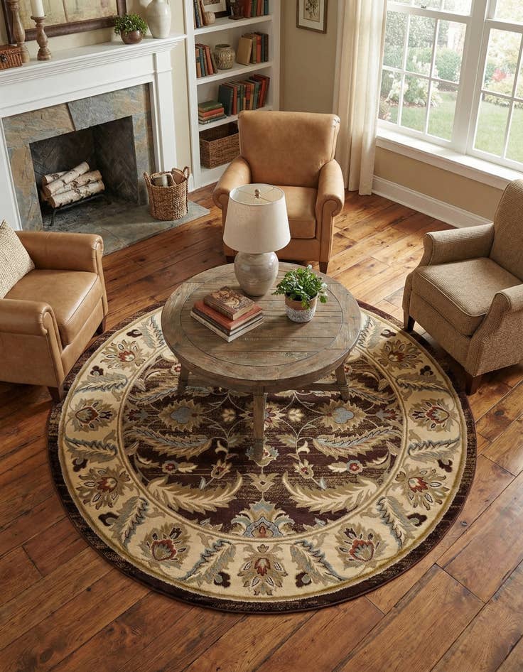 Detail image of 7' 10 x 7' 10 Aditi Round Rug