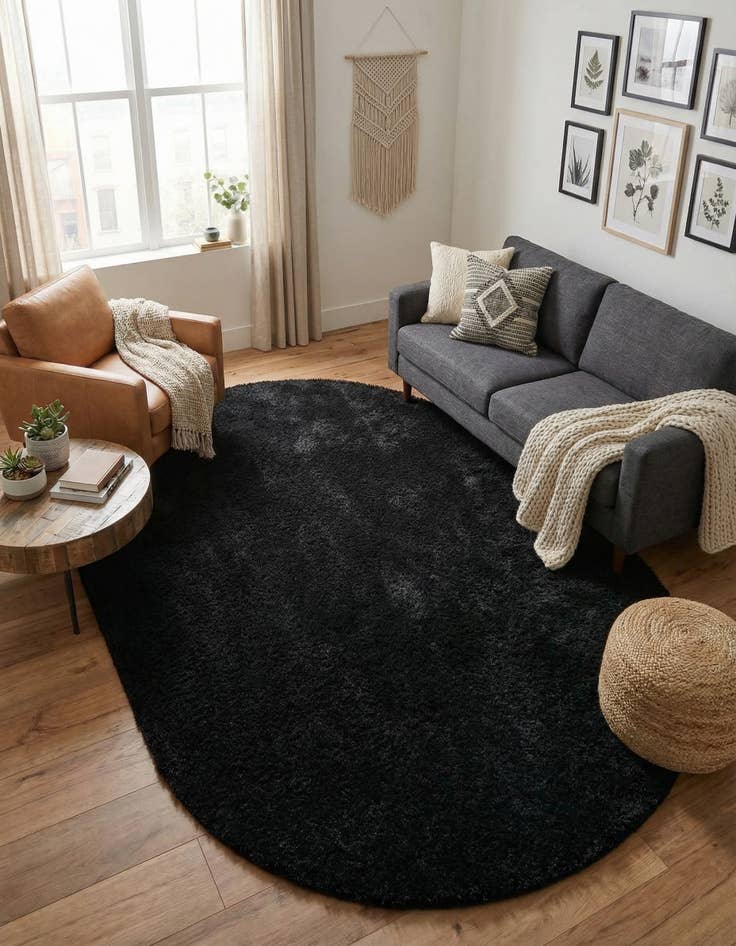 Detail image of 8' x 10' Everyday Shag Oval Rug