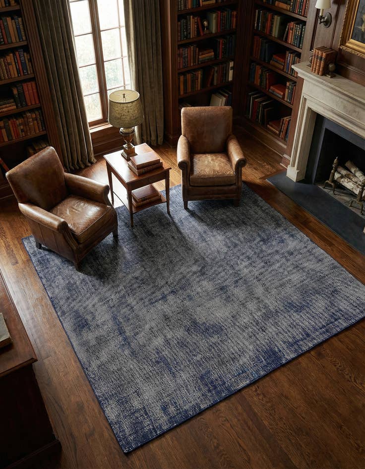 Detail image of 7' 10 x 7' 10  Hand Woven Jill Zarin English Manor Farmhouse Wool Square Rug