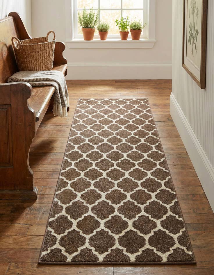 Detail image of 2' x 6' Lattice Runner Rug