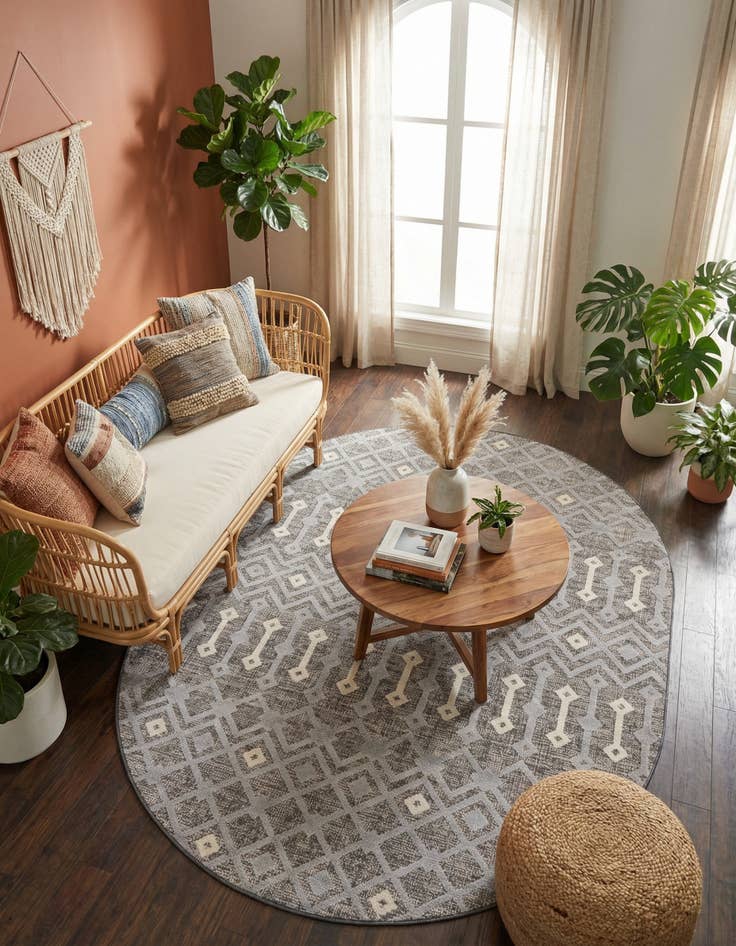 Detail image of 7' 10 x 10' Arlo Oval Rug