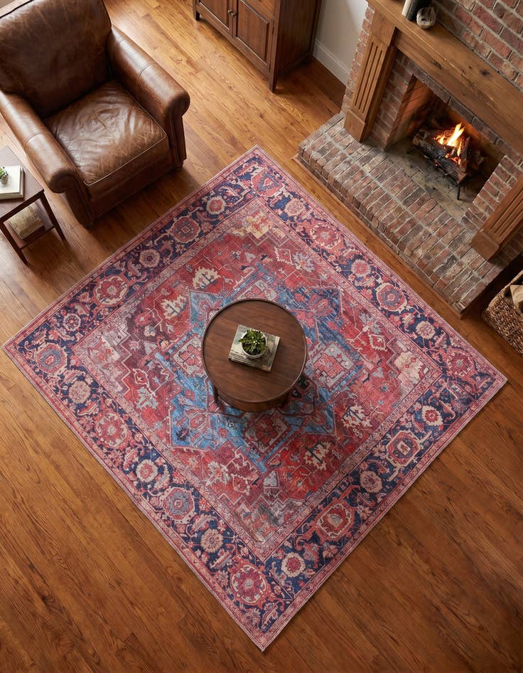 Detail image of 5' 3 x 5' 3 Washable Maahru Square Rug