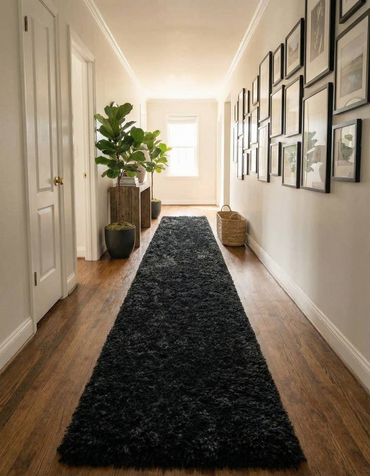 Detail image of 2' 7 x 13' Infinity Shag Runner Rug