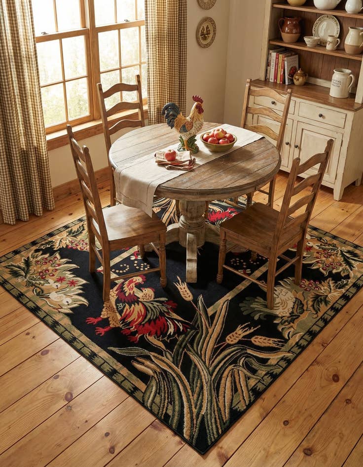 Detail image of 7' x 7' Pastoral Square Rug