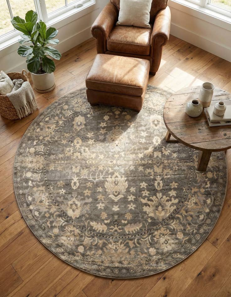 Detail image of 7' 10 x 7' 10 Oregon Round Rug