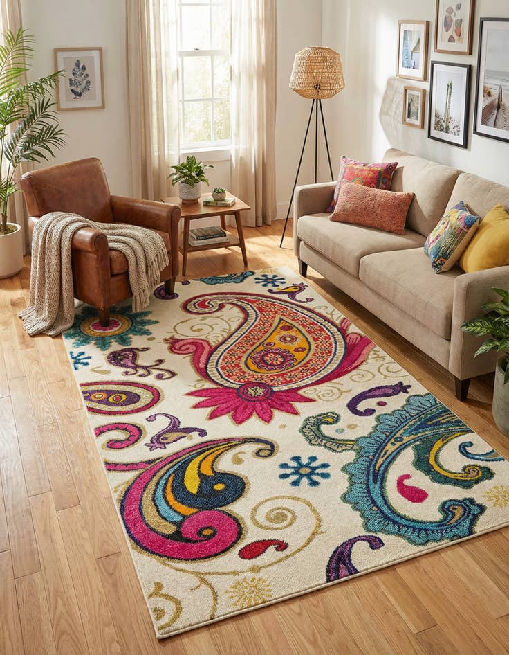 Detail image of 5' x 8' Washable Hyacinth Rug