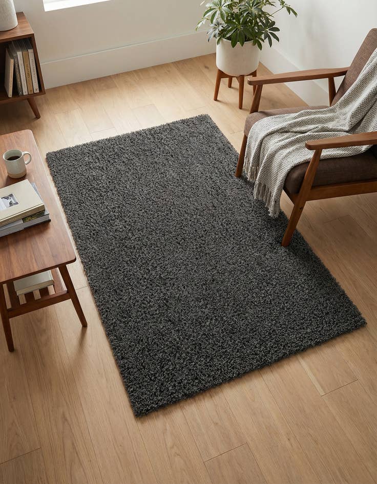 Detail image of 3' x 5' 3 Solid Shag Rug