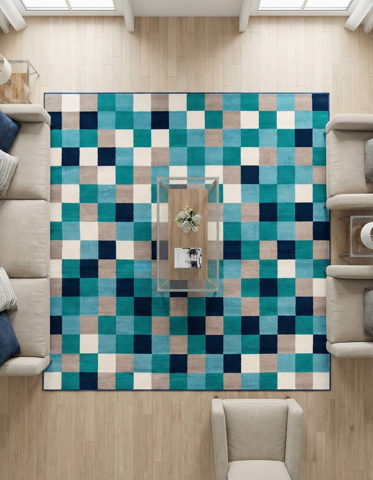 Detail image of 7' 10 x 7' 10 Azalea Square Rug