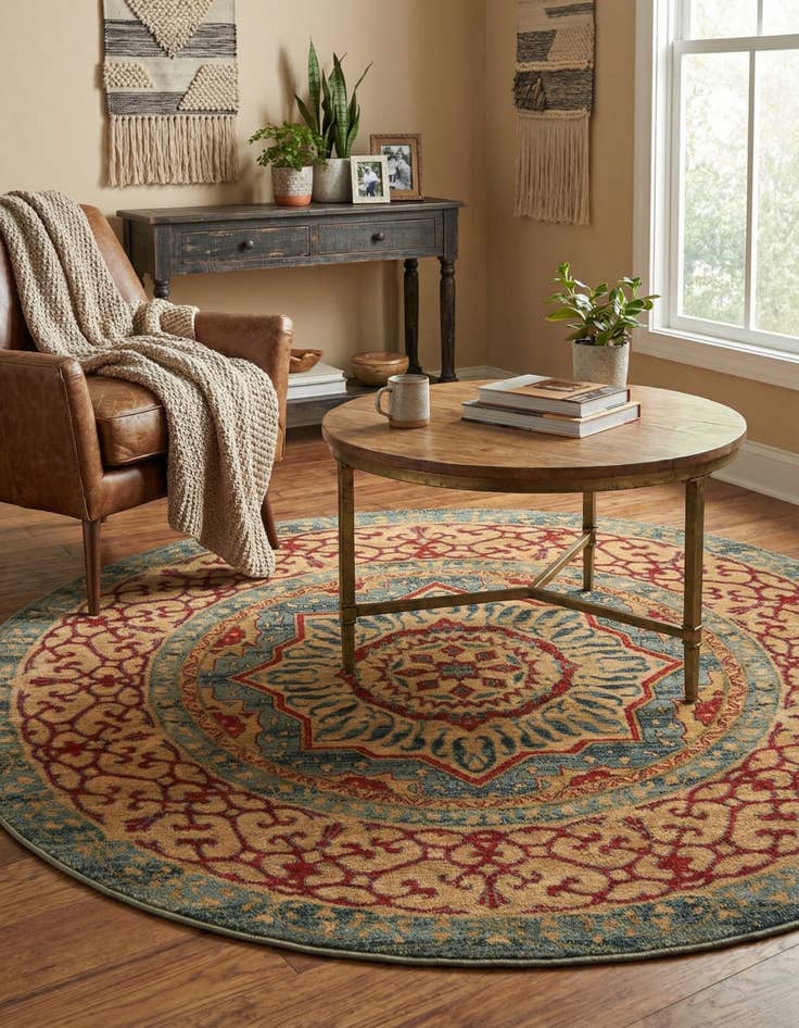 Detail image of 6' x 6' Amina Round Rug