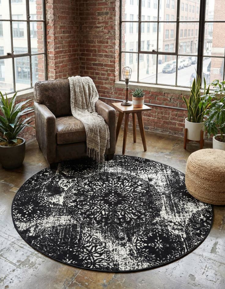 Detail image of 5' 3 x 5' 3 Monte Carlo Round Rug