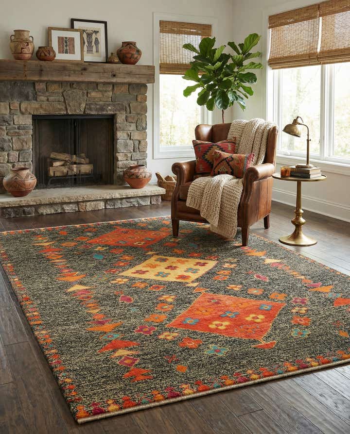 5' 11 x 8' 1 Hand Knotted Balouch Wool Rug
