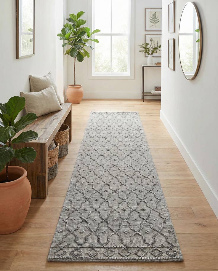 Detail image of 2' 7 x 12' Hand Woven Larsa Jute Runner Rug