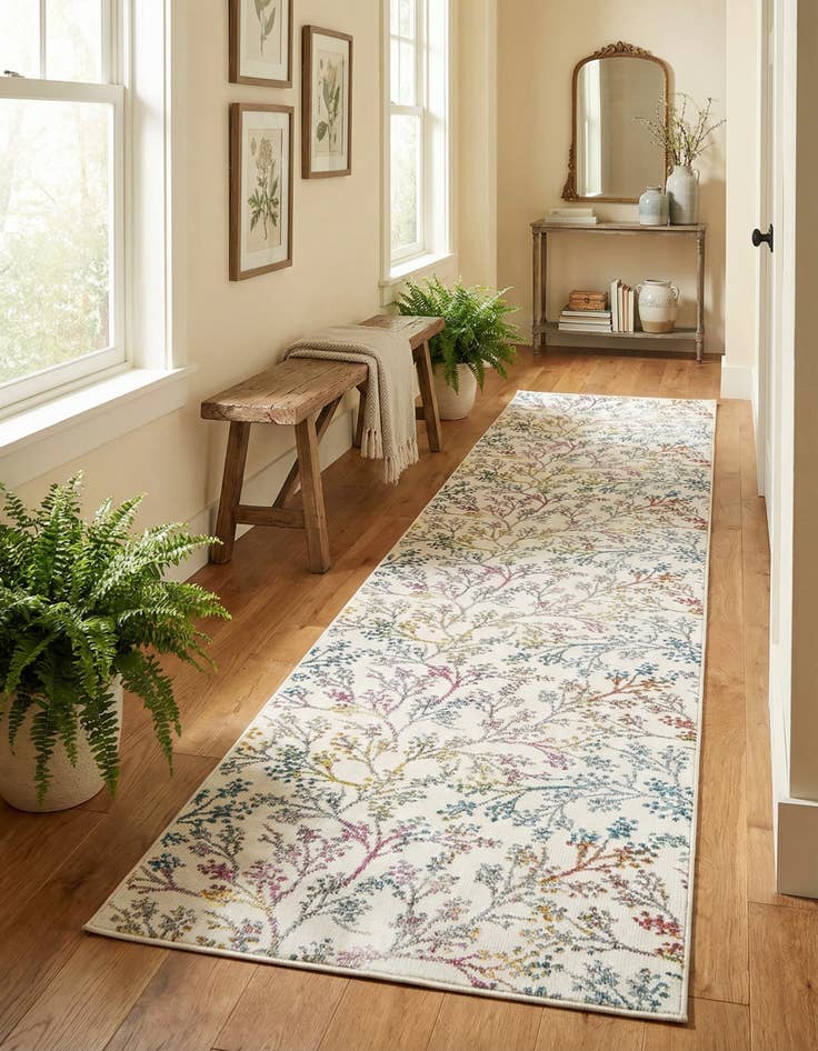 Detail image of 2' 7 x 10' Blossom Runner Rug
