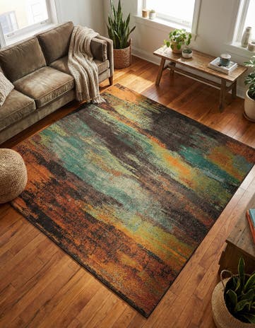 Washable Sevilla Square Rug