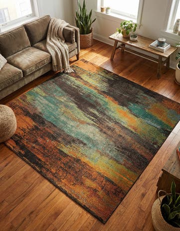 Washable Sevilla Square Rug