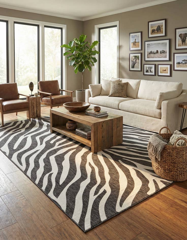 Detail image of 10' x 14' Washable Safari Indoor / Outdoor Rug