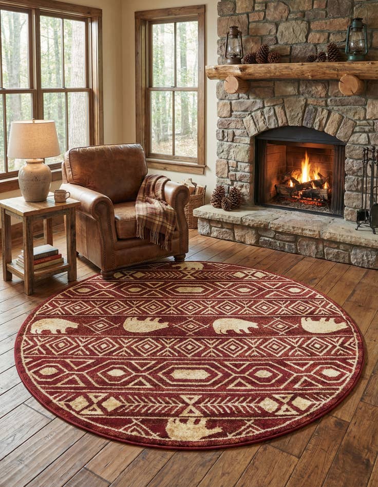 Detail image of 7' 10 x 7' 10 Pioneer Round Rug