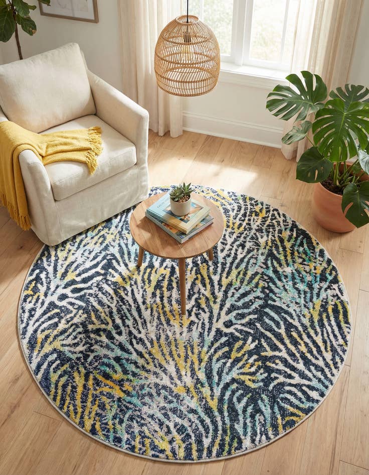 Detail image of 4' x 4' Ariel Round Rug