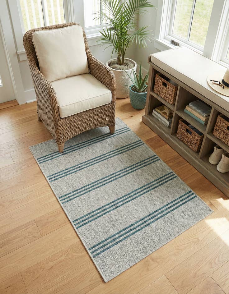 Detail image of 3' x 5' 3 Washable Jill Zarin Anguilla Indoor / Outdoor Rug