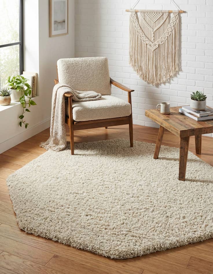 Detail image of 7' 10 x 7' 10 Everyday Shag Octagon Rug