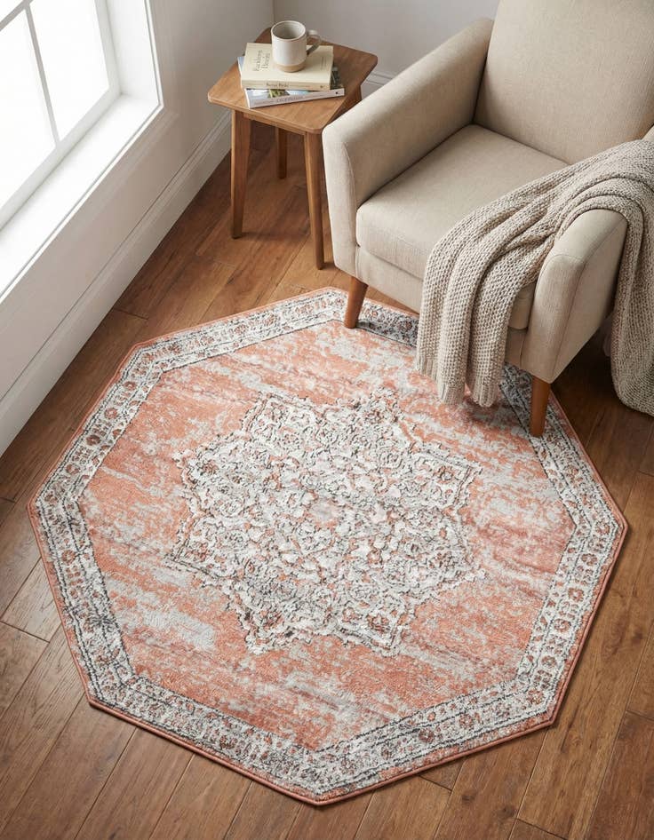 Detail image of 4' x 4' Nyla Octagon Rug